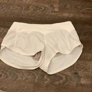 White lulu shorts